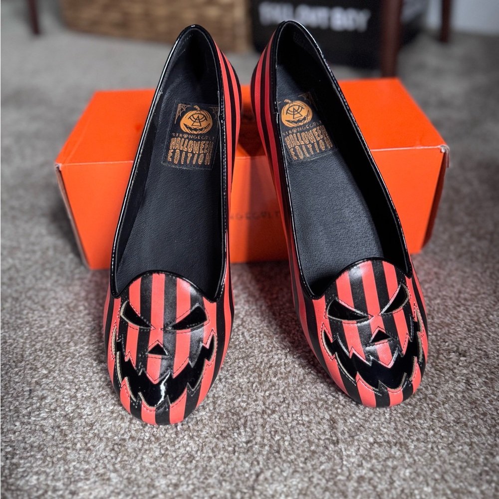 Strange Cvlt Lydia Scary Jack O Lantern Flats
